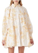 Aje Mimosa  Wattle Broderie Smock Dress size 10