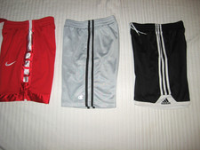 Lot Of 3 Pair Boys Athletic Shorts Youth M 7/8