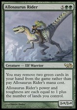 Allosaurus Rider - Heavy Play MTG Duel Decks: Elves vs Goblins