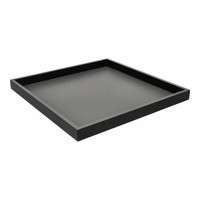Gift Company Tablett Neo Rechteckig Dekotablett Dunkelgrau Schwarz 32.5 X 32 Cm