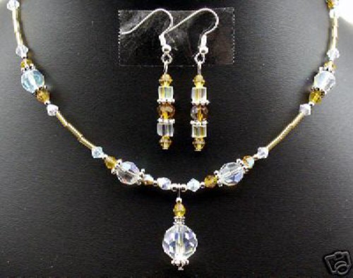 Gorgeous! Czech Crystal jewelry set - Picture 1 of 1
