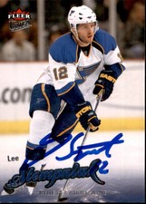 Lee Stempniak Signed Auto 2008-09 Fleer Ultra card St Louis Blues
