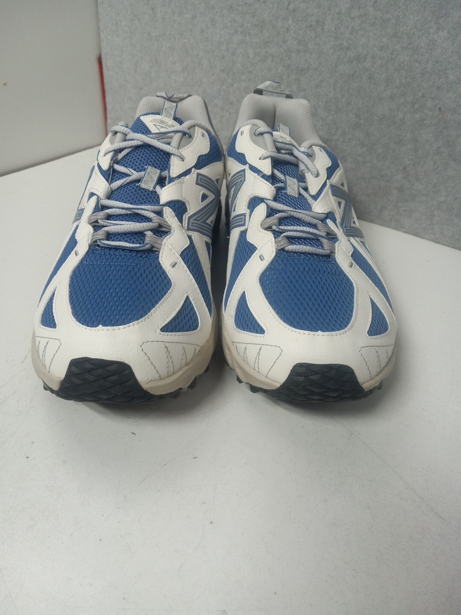 New Balance 610 V1 Trail Running Shoes White Blue Mens Sz