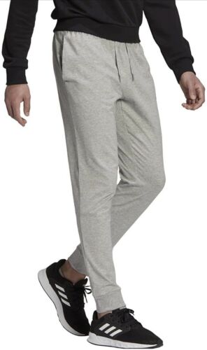 Adidas Herren Essentials 3-streifen konische Manschettenhose grau & schwarz ~ 3XL - Bild 2 von 5