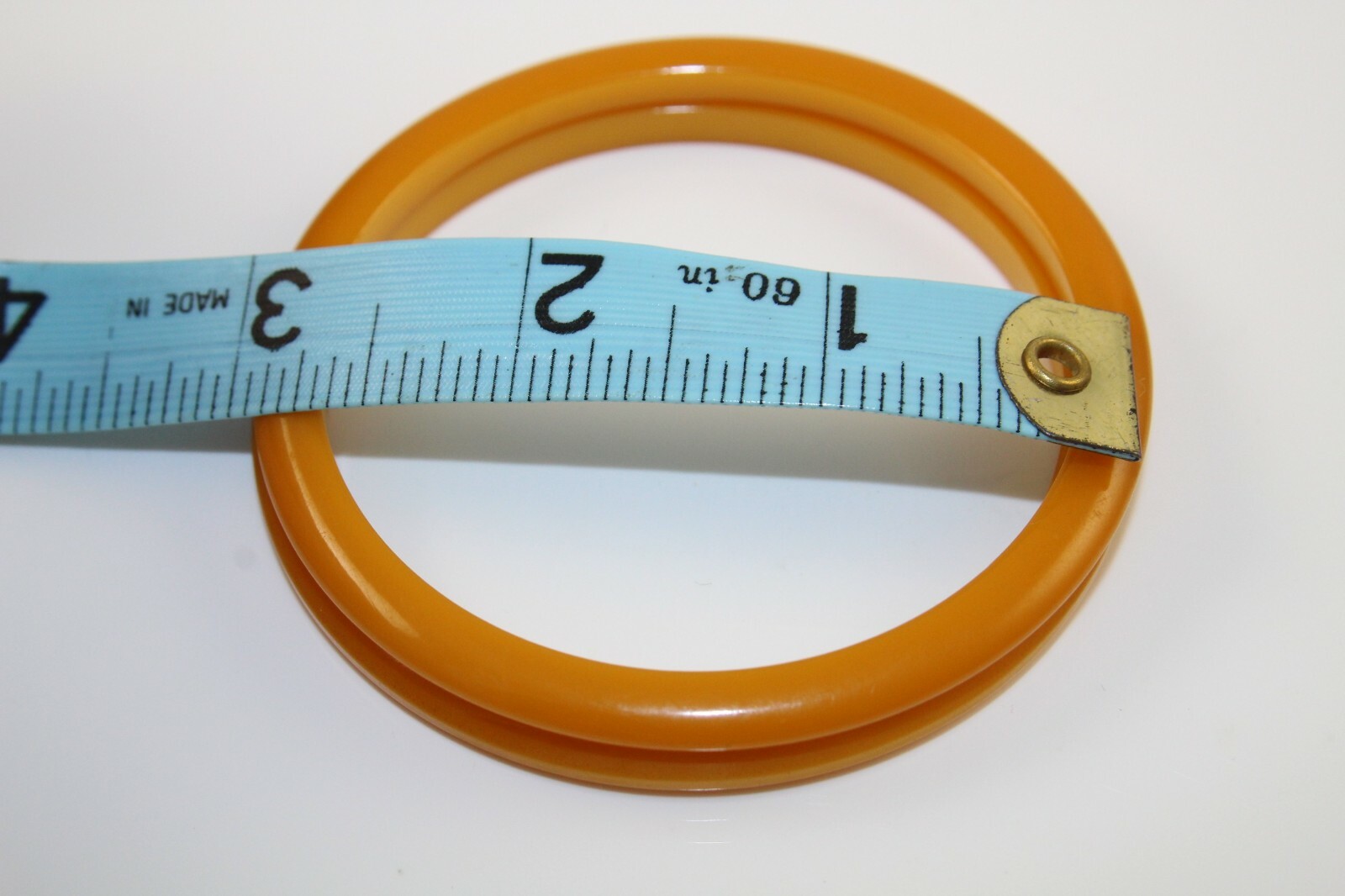 Two Butterscotch Bakelite Layering Bangle Style B… - image 8