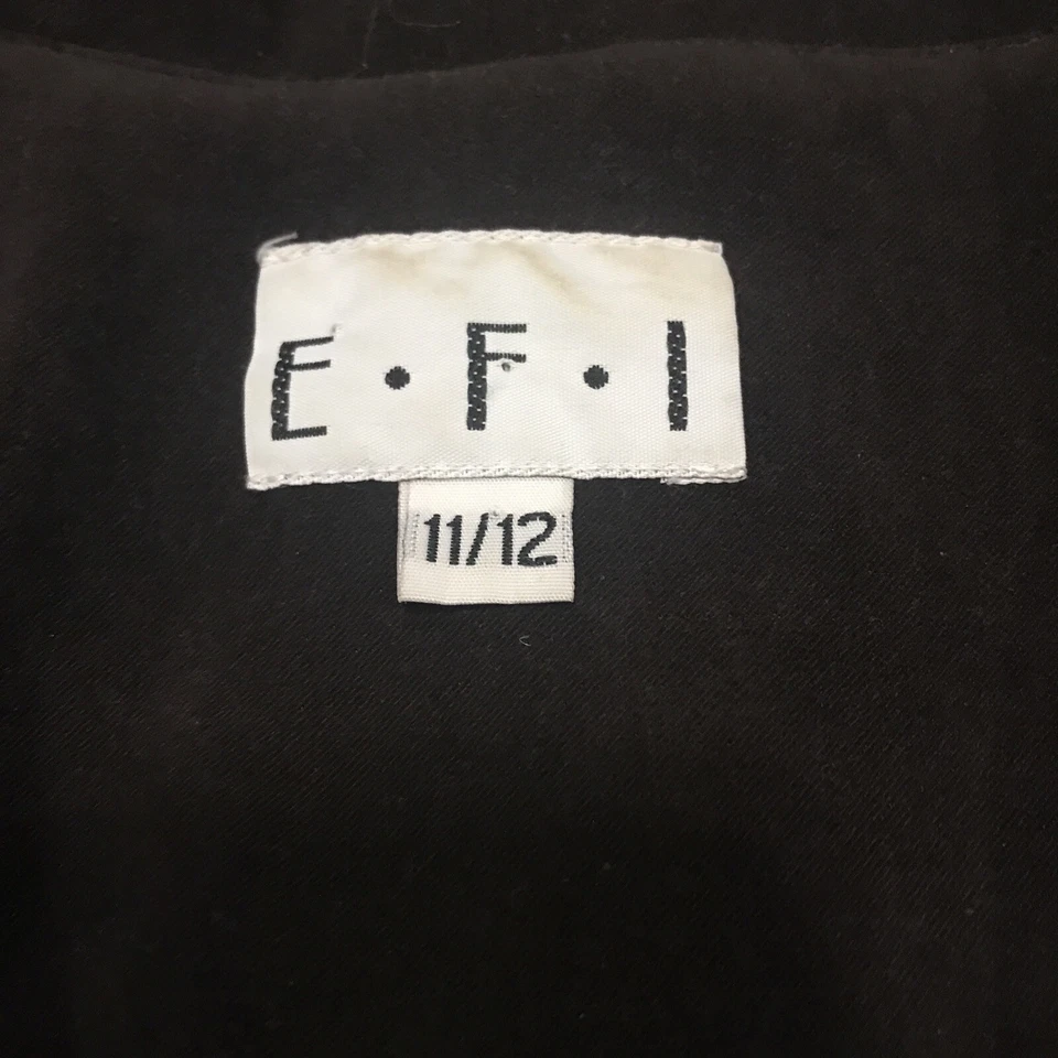 De colección E.F.I. Chaqueta Talla 11/12 Juniors Cremallera Completa Marrón Poliéster B16 Foto 2 de 4