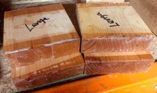 4 PIECES KILN DRIED S4S FIRELAND CHERRY LENGA 6" X 6" X 1 3/4" LUMBER WOOD