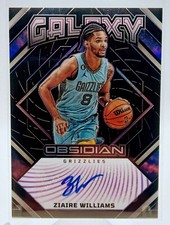 Ziaire Williams 2022-23 Obsidian Galaxy Auto Purple Etch Prizm /75