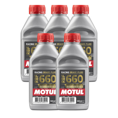 Motul RBF 660 Factory Line 100% Synthetic Racing Brake Fluid 101667 500ml 6 Pack