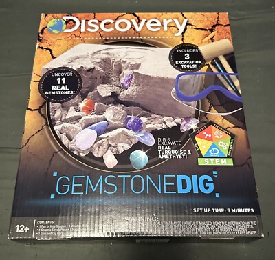 Discovery GEMSTONE DIG Excavation Set Stem Science Kit - New in Open Box