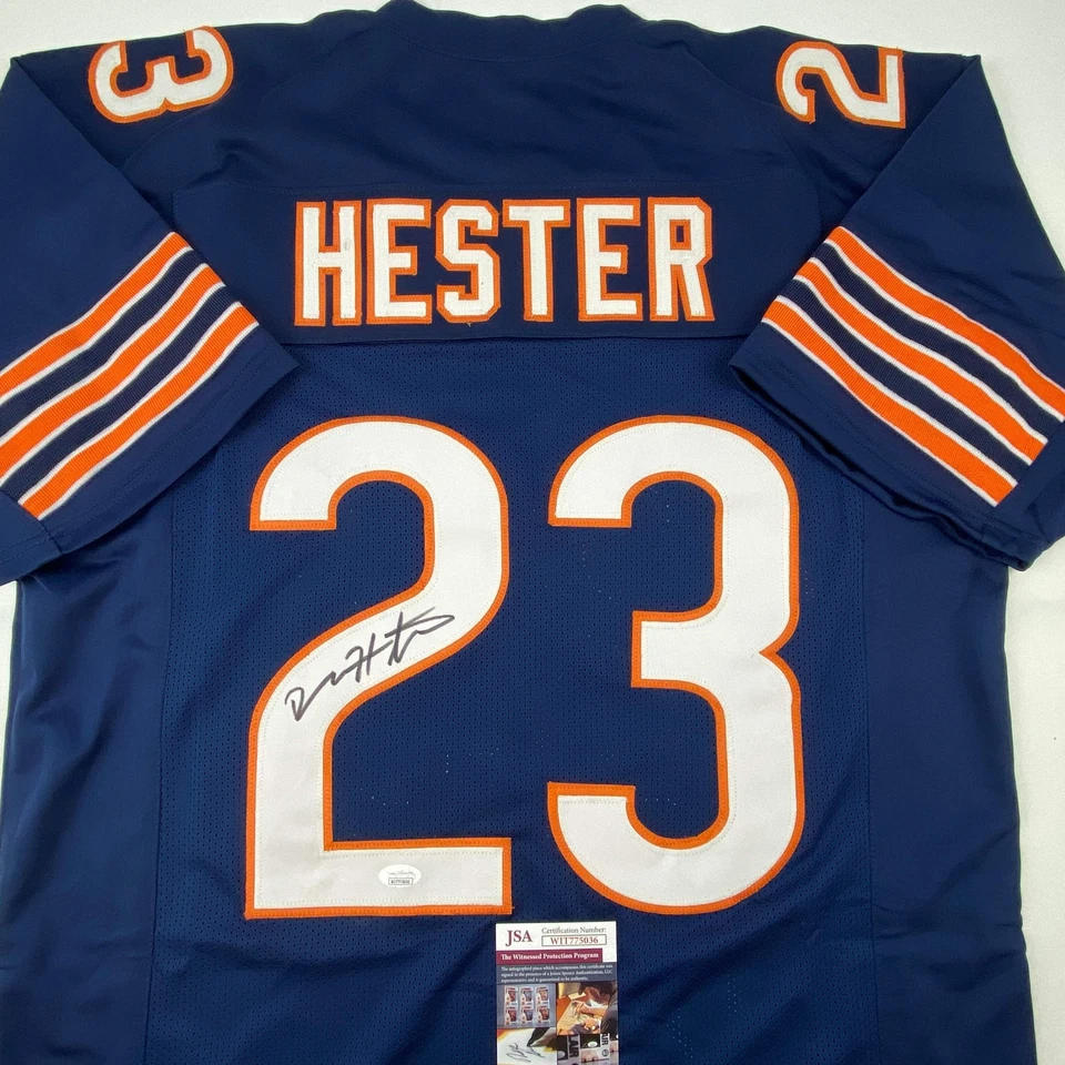 Autographed/Signed Devin Hester Chicago Blue Football Jersey JSA COA Auto - Image 2 of 4