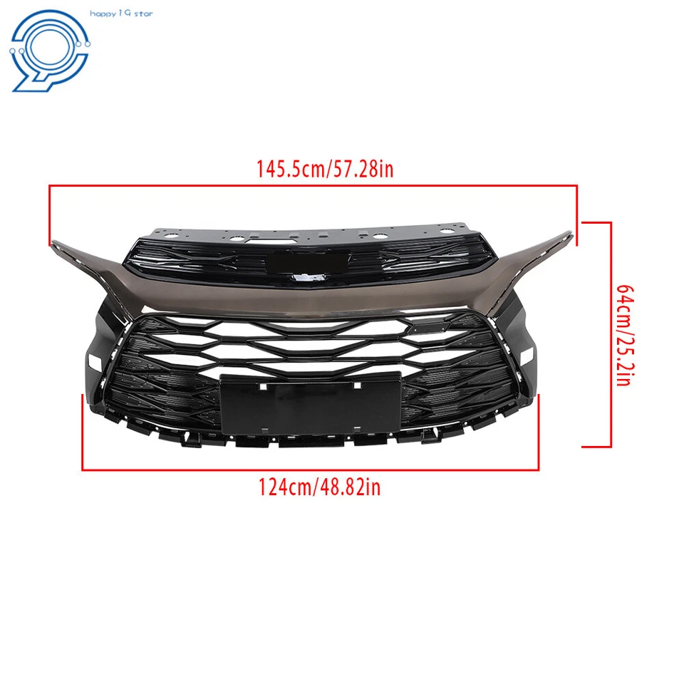For Chevy Trailblazer 2021-2023 42752116 Front Upper Bumper Grill Grille Foto 2 de 4