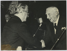 Italia, Presidente Giovanni Gronchi e Senatore Pietro Canonica   Tirage argent