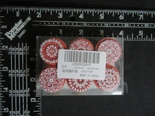 Decorative Stamps Circle Rubber Mounted Rubber Mounted Stamps 6 Piece New