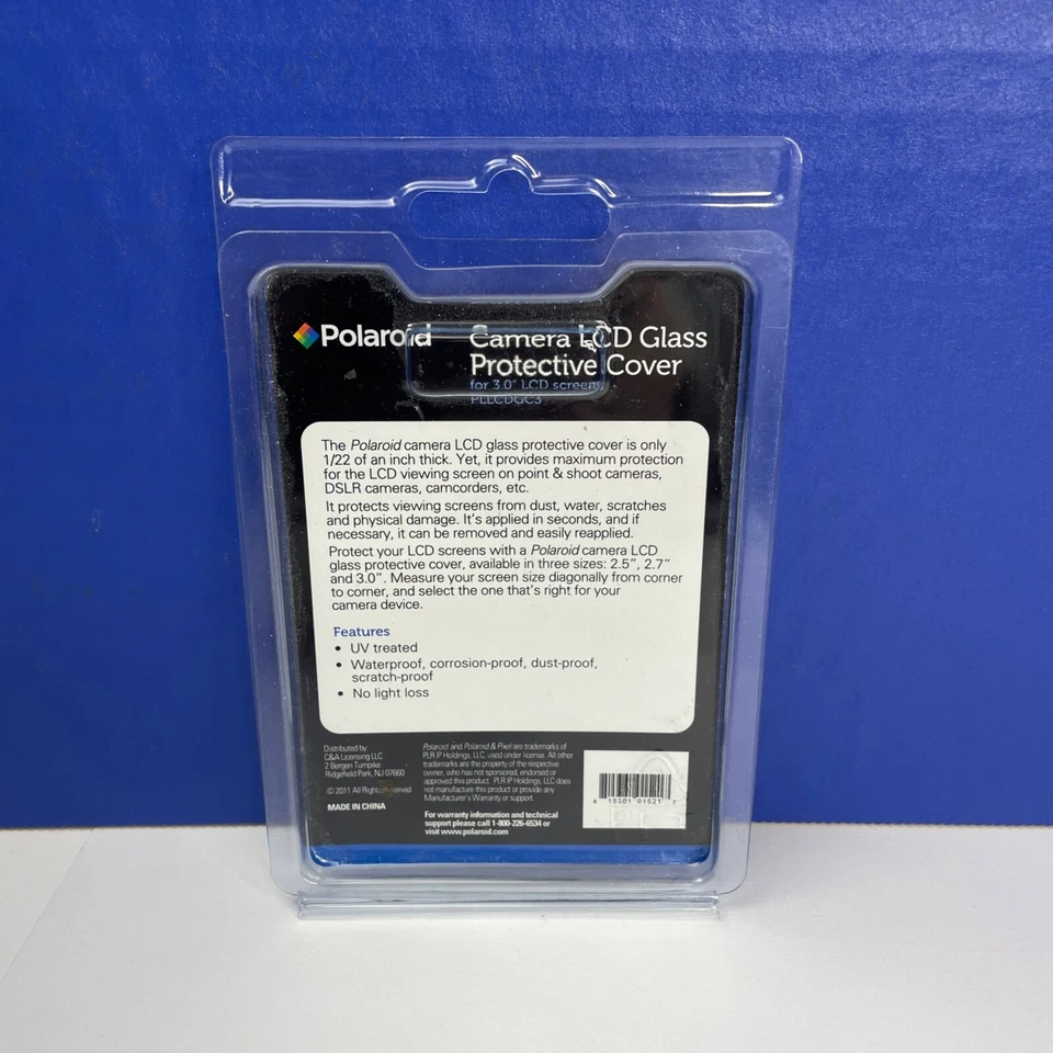 Polaroid Camera LCD Glass Protective Cover for 3.0" Screens PLLCDGC30 DSLR - Image 3 of 4