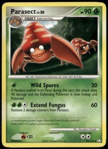 Parasect Uncommon - DP Mysterious Treasures 58/123 2007 LP+ Pokemon