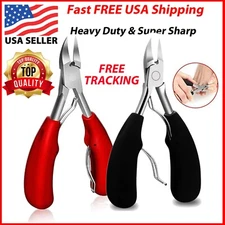 Toenail Clippers for Thick Ingrown Toe Nails Heavy Duty Precision Finger Nail 