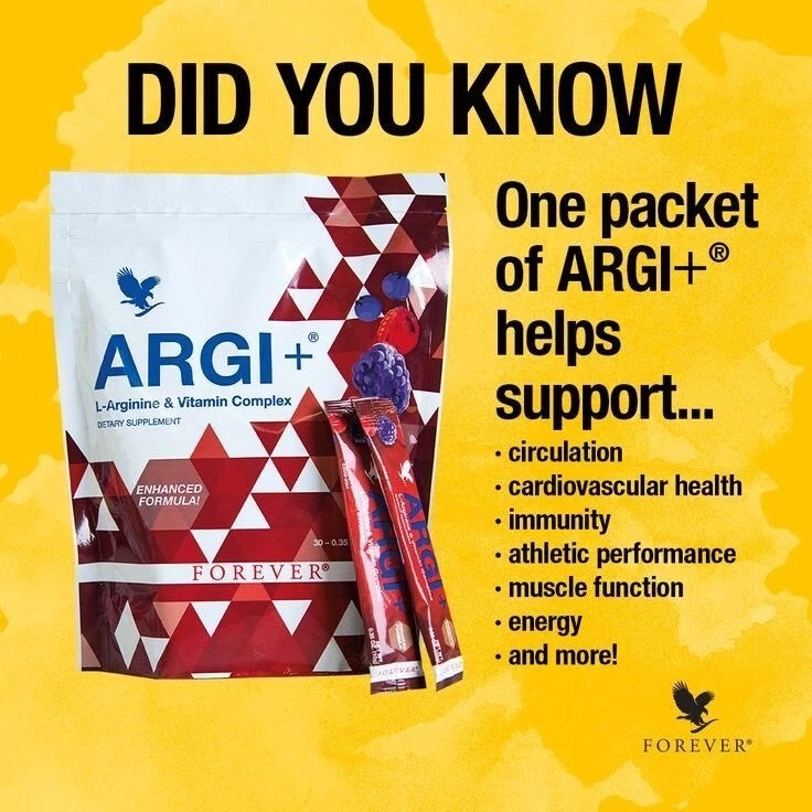 Forever Living ARGI+ con complejo de L-arginina y vitaminas fórmula mejorada Foto 3 de 3