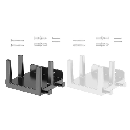 Versatilitys Screw Fixed Wall Mount Organizers For Routers Modems TV Boxes