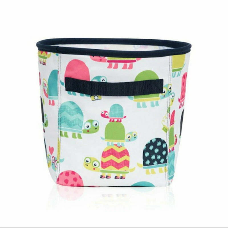Thirty One Mini Storage bin Round organizer 31 gift in Topsy Turtles - Image 2 of 4
