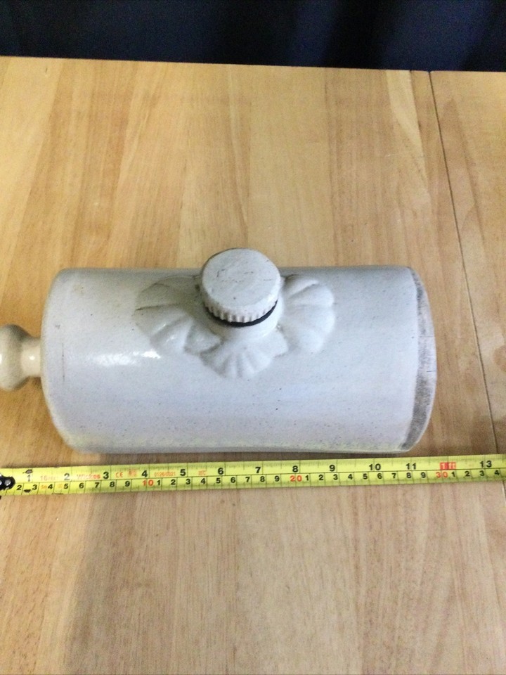 Vintage Ceramic Stone Hot Water Bottle / Bed Warmer. eBay