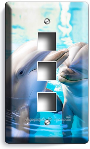 DELFINES NADANDO ENAMORADOS INTERRUPTOR DE PARED PLACA HABITACIÓN DECORACIÓN HABITACIÓN OCEÁNICA HABITACIÓN - Imagen 22 de 34