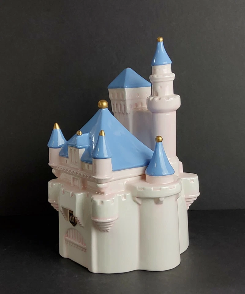 Tarro de galletas de cerámica vintage del castillo de Cenicienta de Disney Direct Foto 2 de 4