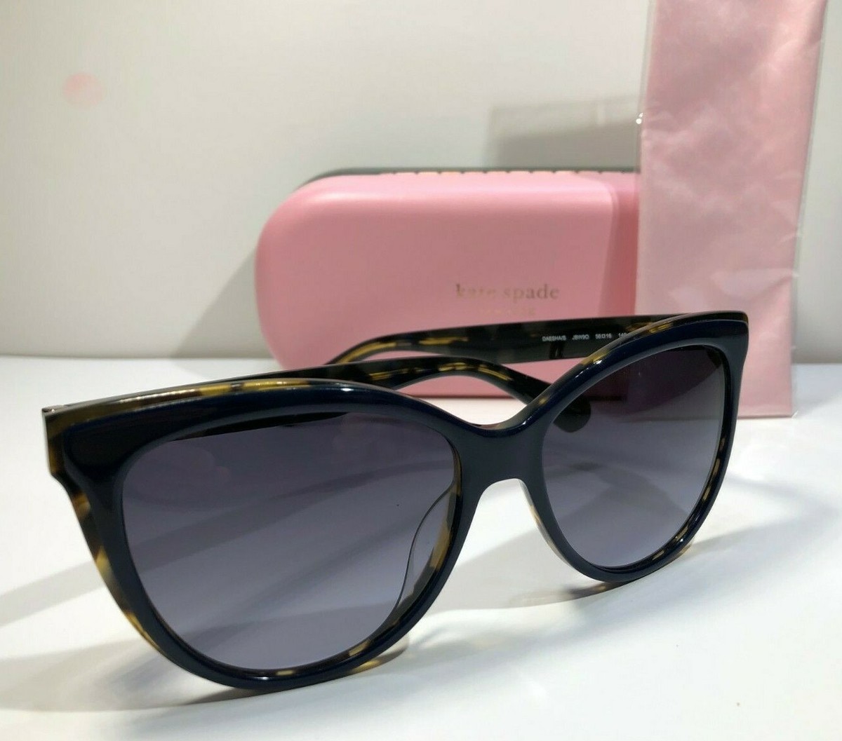 Kate Spade Daesha/s JBW9O Black Dark Tortoise Cat Eye /Grey  display picture 3