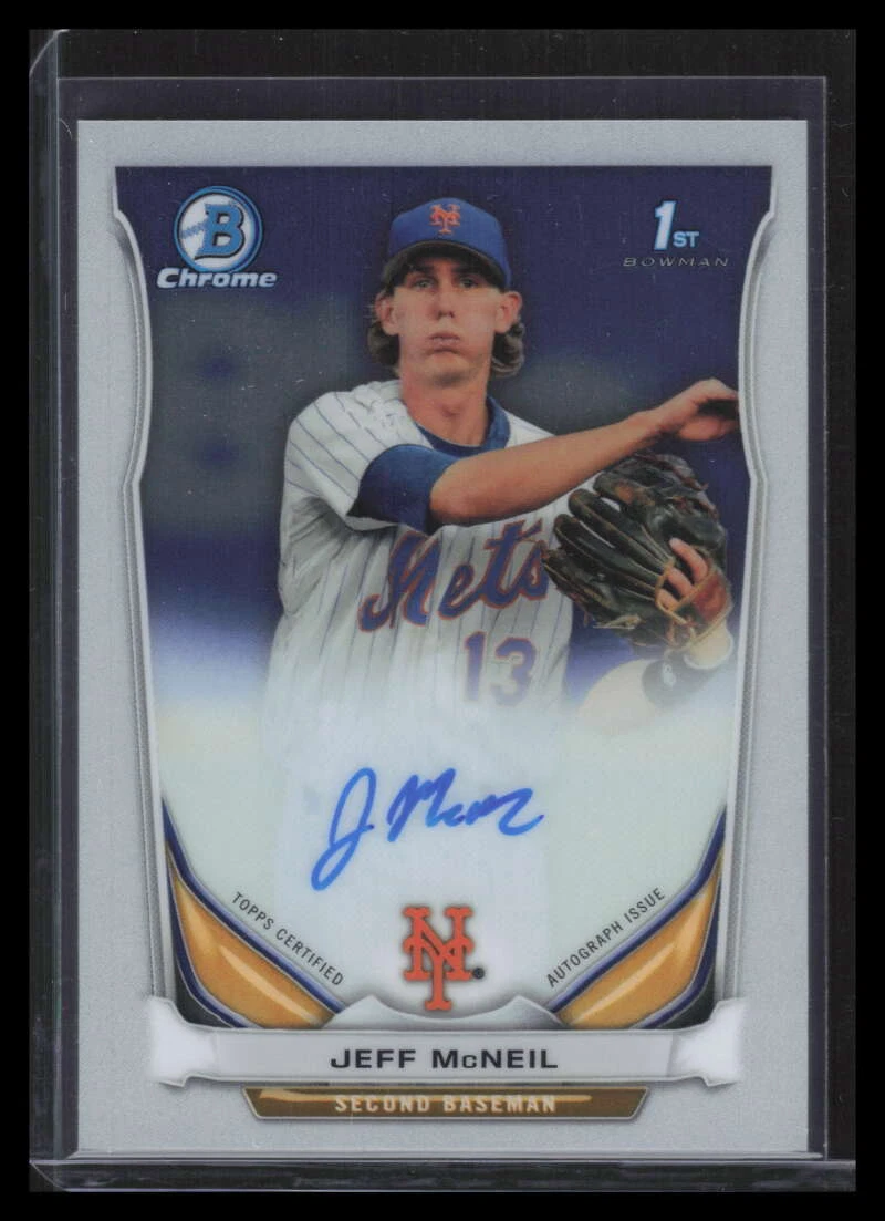 2014 Bowman Chrome Prospect Autographs BCAPJMC Jeff McNeil Rookie Auto