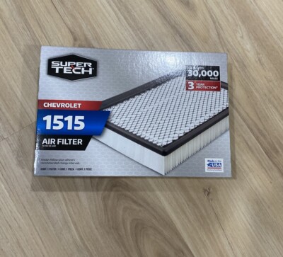 Super Tech Air Filter Chevrolet 1515 Lasts 30,000 Miles 3 Year Protection