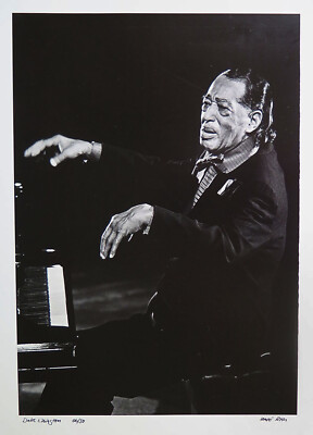 Uwe Rau Uwe Rau - Duke Ellington 16x20 SIGNED black & white archival photograph ...
