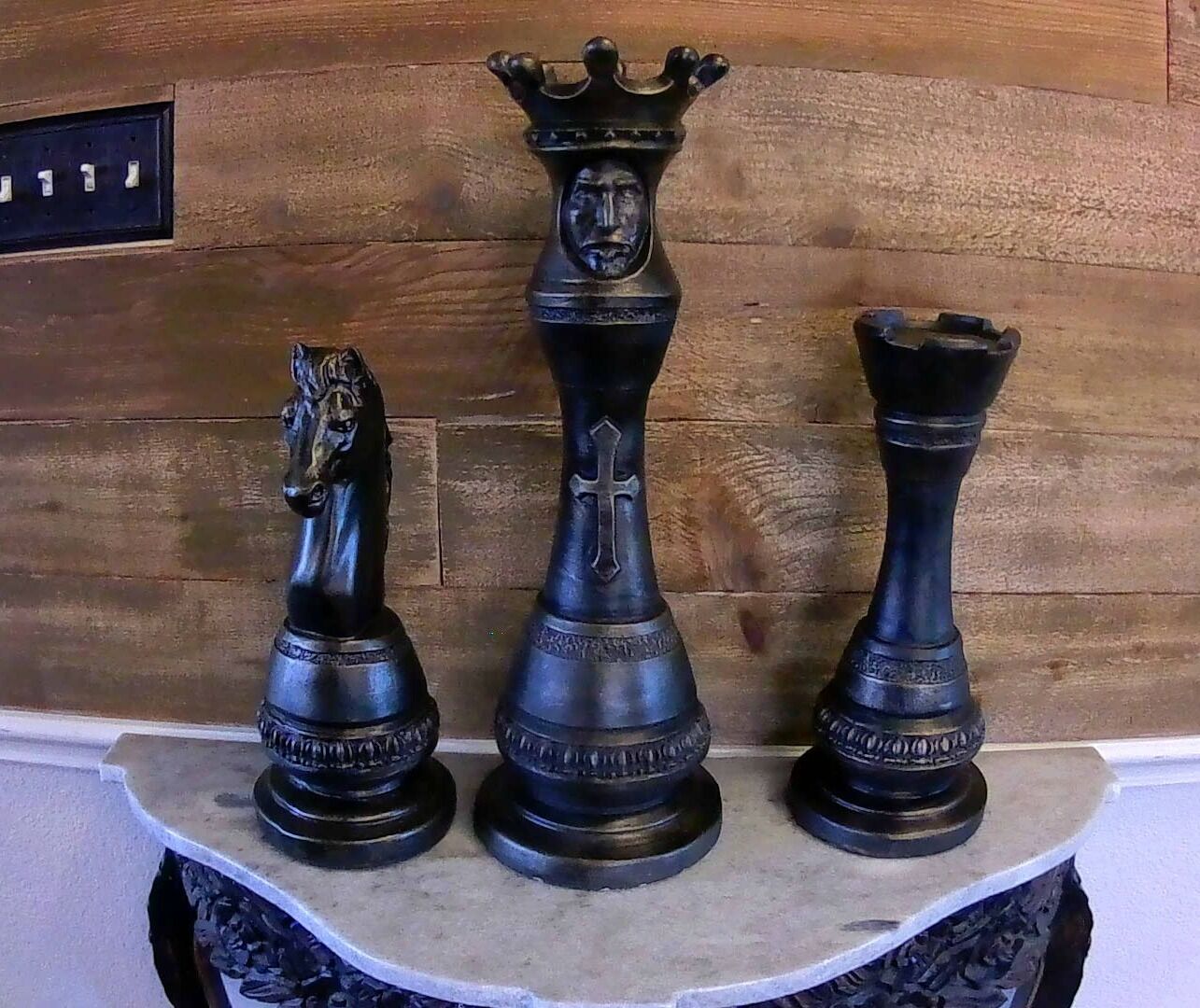 LARGE Ceramic Rook Chess Piece for Home Decor Interior Design 