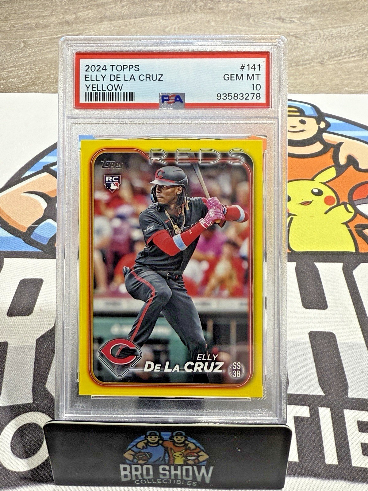 2024 Topps Elly De La Cruz #141 Yellow Border PSA 10