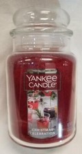 Yankee Candle CHRISTMAS CELEBRATION Large Jar 22 Oz Red Housewarmer New Wax