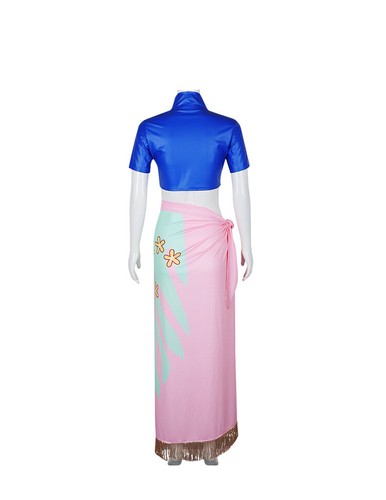 Anime Cosplay Nico Robin Halloween Party Costume Suit Wig Outfit Dress - Picture 7 of 13