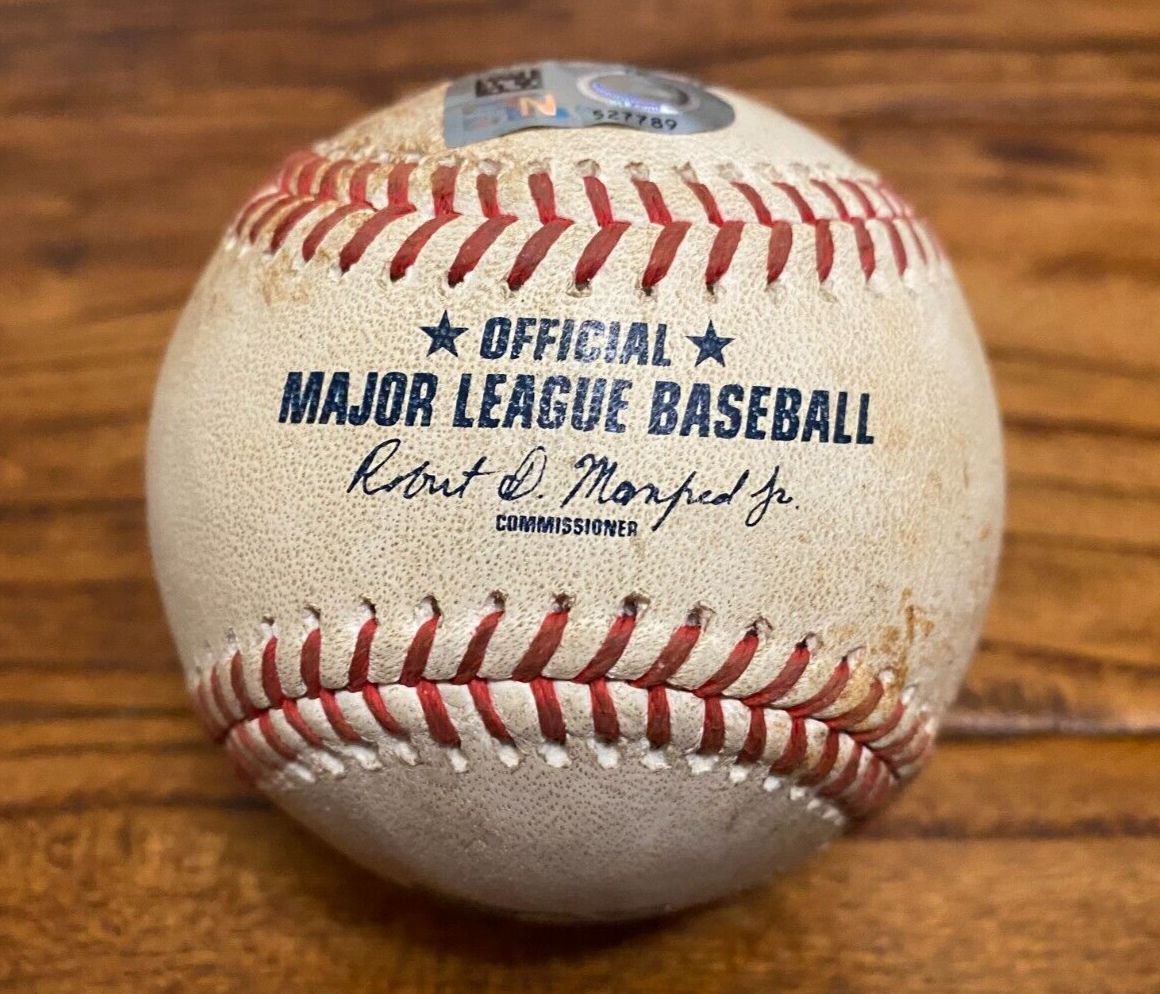 Donovan Solano Twins Game Used SINGLE Baseball 10/8/2023 ALDS 1st Career PS  HIT