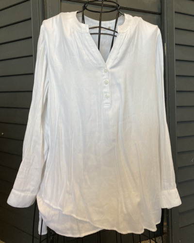 Soft Surroundings women's white flowy shirt medium