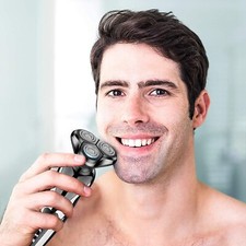 Men Wet/Dry Electric Shaver Trimmer Rotary Razor Beard Shaving USB Rechargeable 13