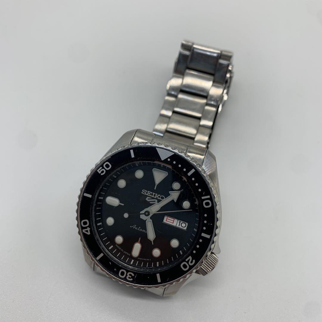 Seiko 5 Sports 4R36-07G0 Day Date Black Slv St.Steel 24j