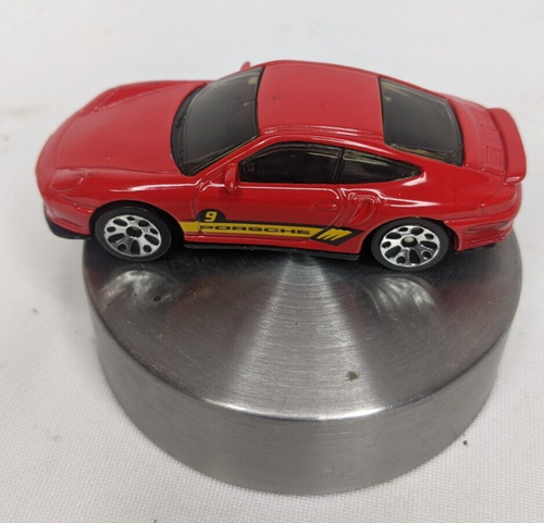 Scatola fiammiferi vintage 1:58 rossa Porsche 911 Turbo #9, 2001, - Foto 3 di 5