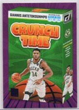 Giannis Antetokounmpo 2023-24 Donruss Basketball Crunch Time Purple Press Proof