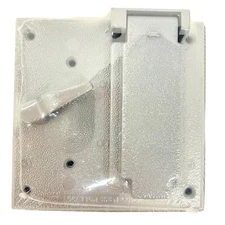 Hubbell 5167-0 Two Gang Weatherproof Switch Cover Toggle GFCI Gray