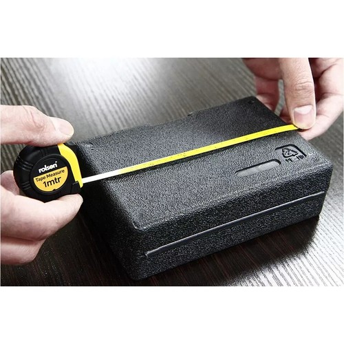 Rolson Tape Measure, 1 m - 2 piece Easy Retractable Mini Key chain New - Picture 5 of 5