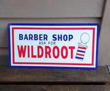 Wildroot Barber shop metal sign vintage image...