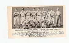Hamilton Standard Windsor Locks Connecticut 1953 Baseball Team Picture