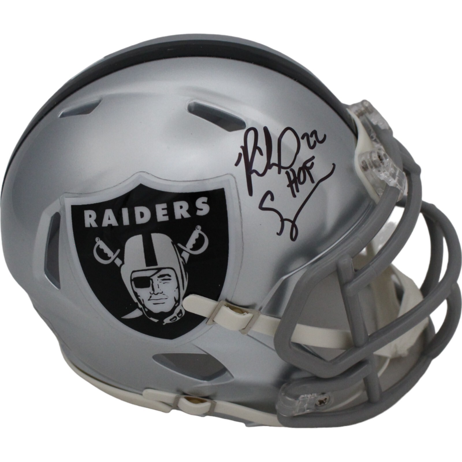 Richard Seymour Autographed Signed Las Vegas Raiders Mini Helmet HOF Beckett 