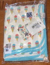 Kickee Pants Natural Ice Cream Bamboo Swaddling Blanket Swaddle New