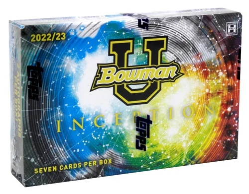 2022/23 BOWMAN UNIVERSITY INCEPTION HOBBY BOX BLOWOUT CARDS