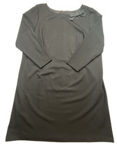 Talbots Womens Dress Extra Large 16W Black Stretch Cocktail Party Work Stain