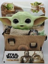 NEW Star Wars Mandalorian The Child Grogu 11" Talking Baby Yoda Carrying Satchel